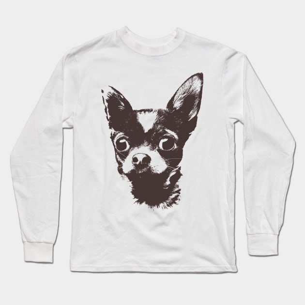 Chihuahua T-shirt - Chihuahua lovers Long Sleeve T-Shirt by Manutees